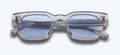 SUNGLASSES, 17 GREY, BLUE LENSES