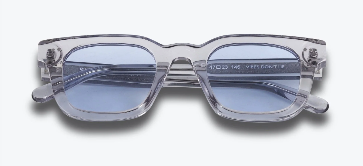 SUNGLASSES, 17 GREY, BLUE LENSES