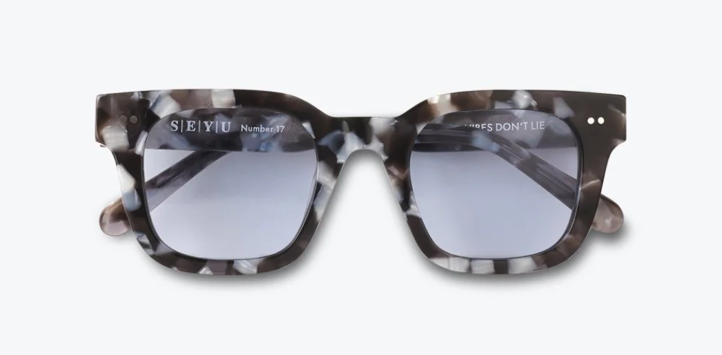SUNGLASSES, 17 MARBLE BLACK