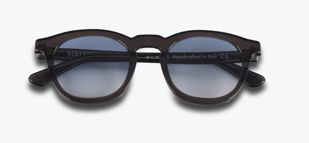 SUNGLASSES, 04 BLACK BLUE LENSES