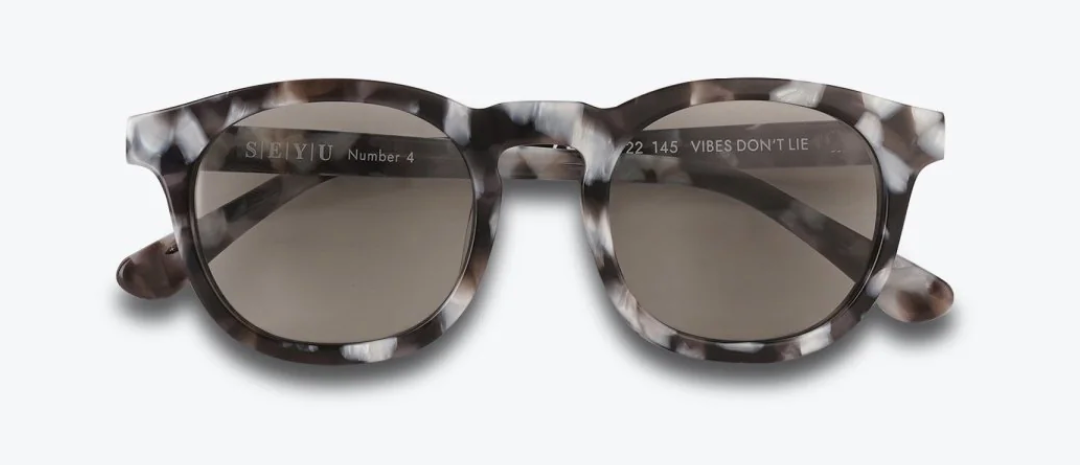 SUNGLASSES, 04 MARBLE BLACK - GREY