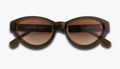 SUNGLASSES, 21 GREEN - BROWN LENSES